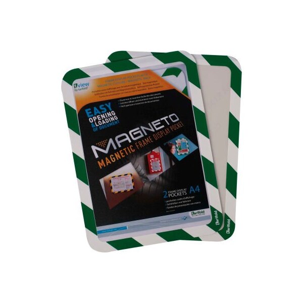 Tarifold Tarifold Safety Sign Holder, Backed, Green & White